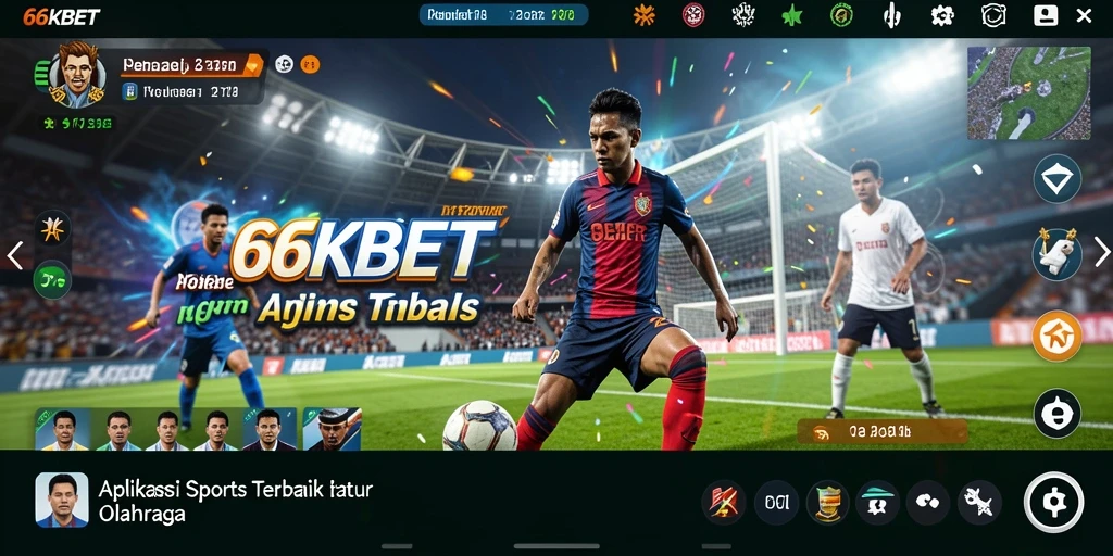 Tampilan menarik dan dinamis dari gameplay 66KBET.