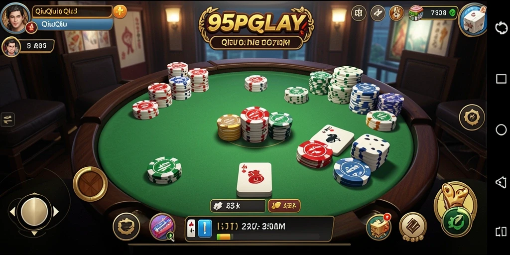 Tampilan menarik dari gameplay QiuQiu di 95PGPLAY.