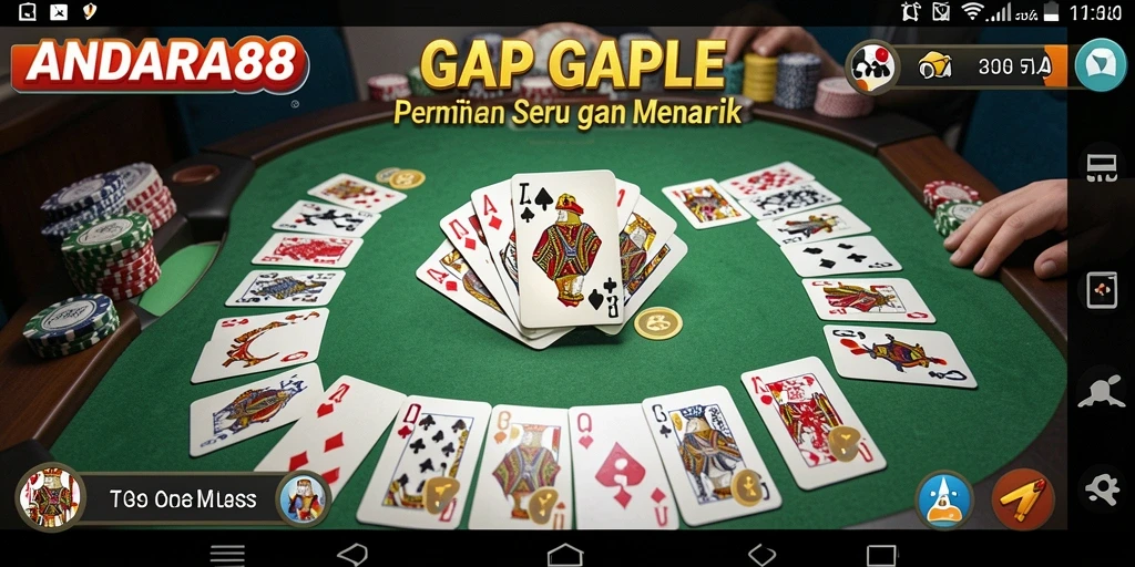 Screenshot gameplay ANDARA88 menampilkan keseruan bermain Gaple.