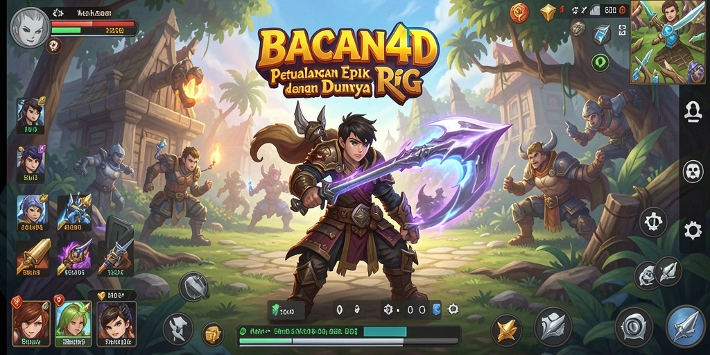 Gameplay seru dan mendalam dalam BACAN4D RPG.