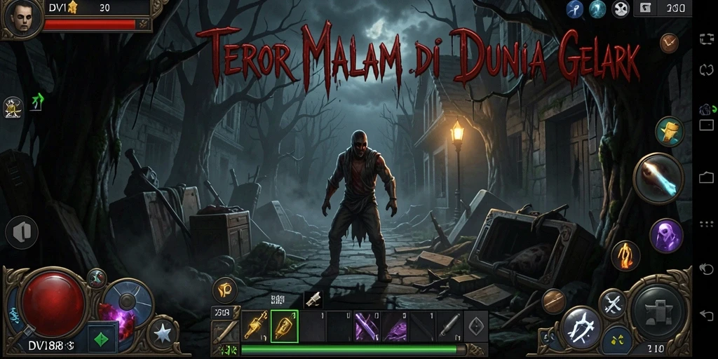 Screenshot gameplay DV188 menampilkan suasana horror yang mencekam.