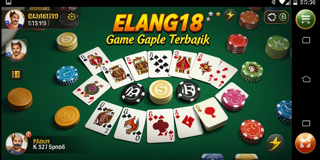 Tampilan menarik dari gameplay Gaple di ELANG138.