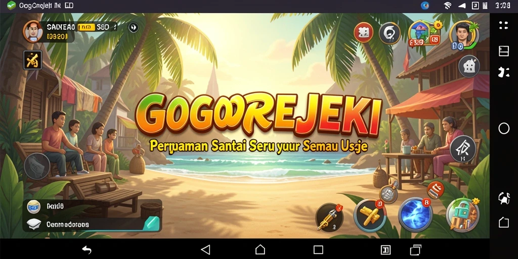 Screenshot GOGOREJEKI menampilkan gameplay yang seru dan penuh warna.