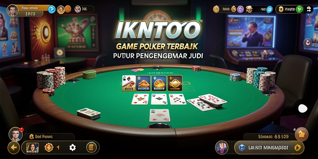 Screenshot gameplay IKNTOTO menampilkan suasana permainan Poker yang mendebarkan.