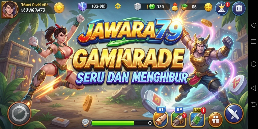 Tampilan gameplay seru di JAWARA79 dengan aksi penuh tantangan.