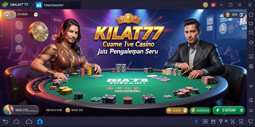 Tampilan gameplay Live Casino KILAT77 yang seru dan menegangkan.