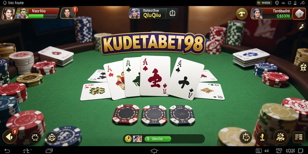 Screenshot gameplay KUDETABET98 menampilkan aksi seru QiuQiu.