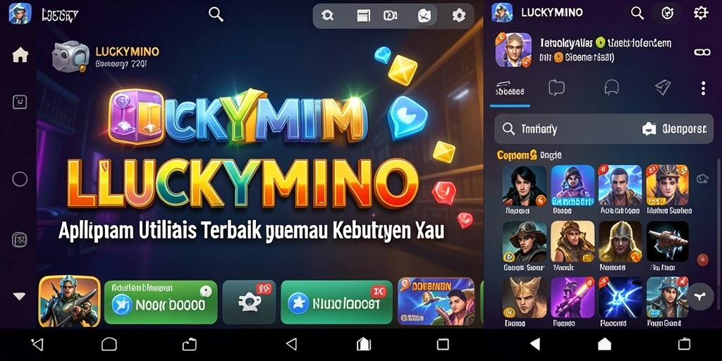 Tampilan antarmuka LUCKYMINO yang ramah pengguna.