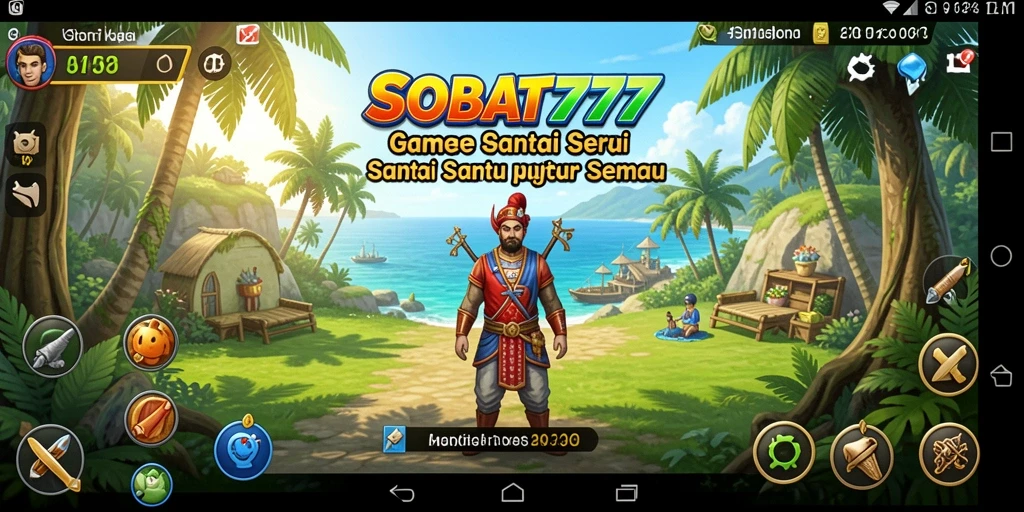 Tampilan seru gameplay SOBAT777 dalam suasana santai.