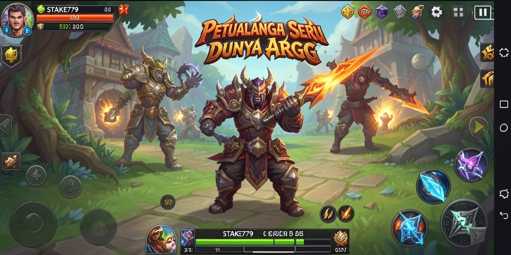 Tampilan gameplay ARPG yang menegangkan dalam STAKE779.