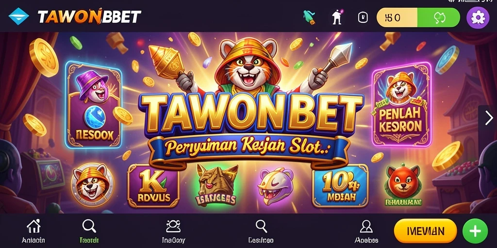 Gambaran gameplay TAWONBET yang menegangkan dan penuh warna.