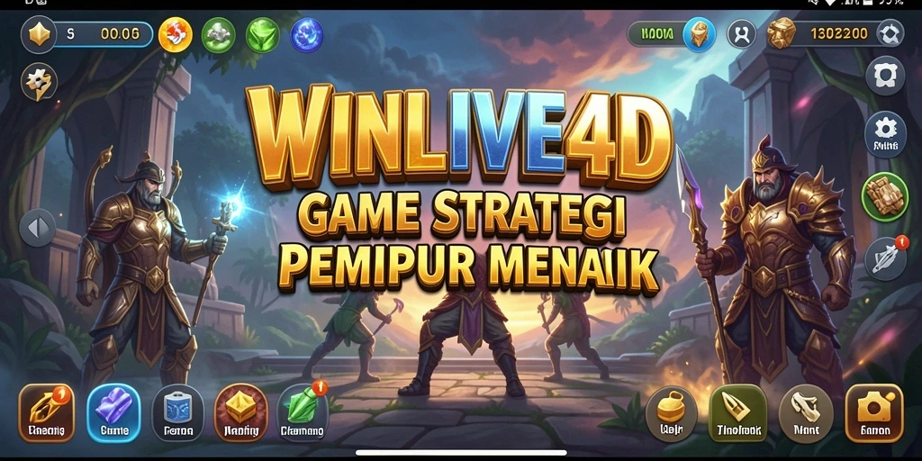Tampilan gameplay penuh aksi dalam WINLIVE4D.
